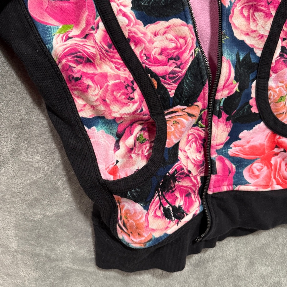 Lululemon Scuba -Floral Zip Hoodie Jacket - women’s size 12 - Picture 5 of 6